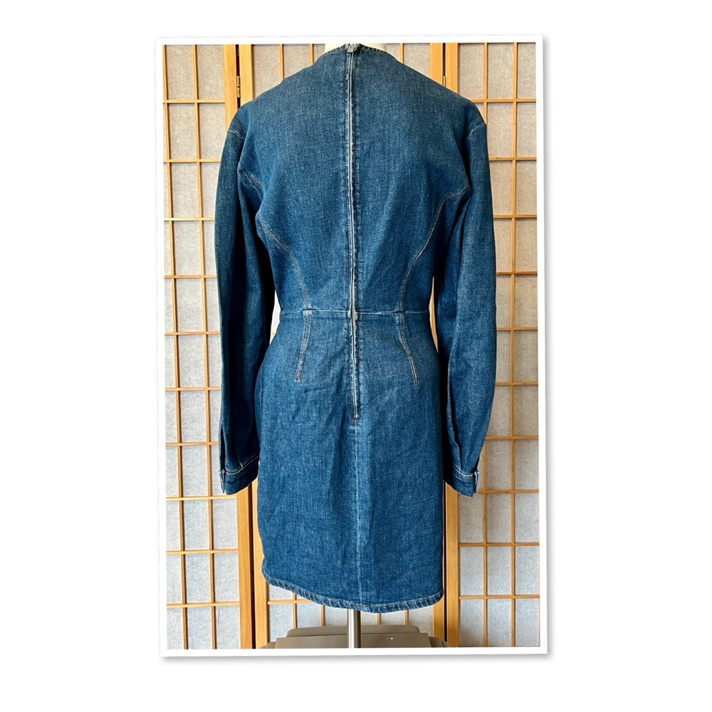 IRO Lenay Pleated Denim Mini Dress - Picture 4 of 14